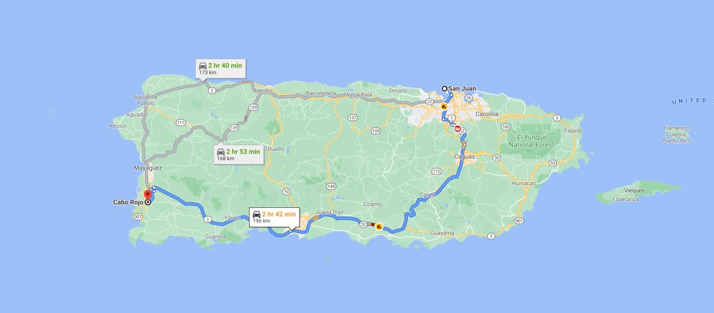 Cabo Rojo, Puerto Rico Map