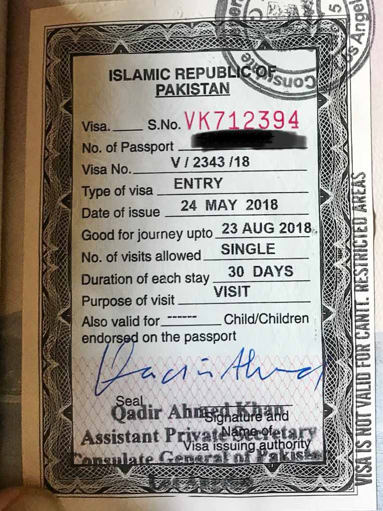 Pakistan Visa