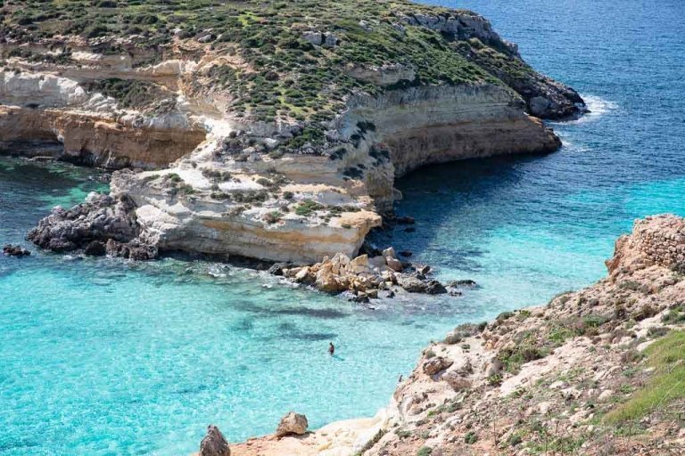 Lampedusa, Lampedusa travel, Lampedusa travel guide, Italy, Southern Italy, Sicily, Pelagie, Pelagie Islands. Spiagga dei Conigli, Isola dei Conigli, Rabbit Beach