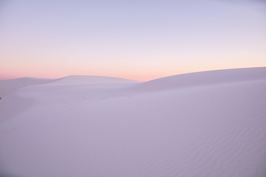 Sunset white sands, White Sands, New Mexico, White Sands New Mexico, White Sands National Park, White Sands National Monument, USA, gypsum
