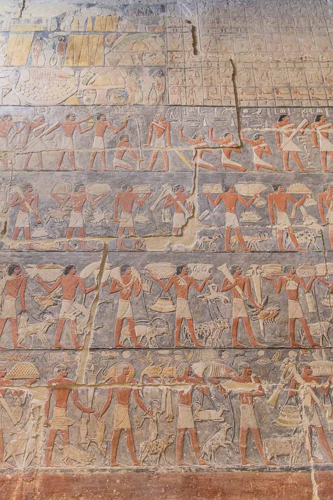 Saqqara, hieroglyphics, Cairo, Egypt, North Africa, Africa