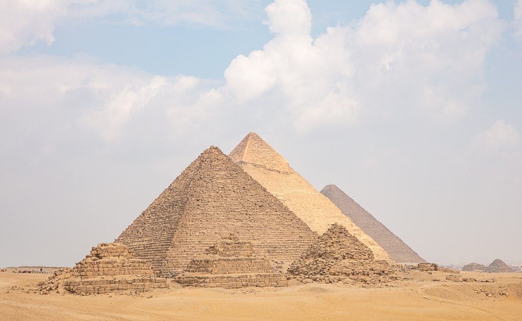 Giza Pyramids, Giza Pyramid Complex, Cairo, Egypt, Sahara, Sahara Desert, North Africa, Africa