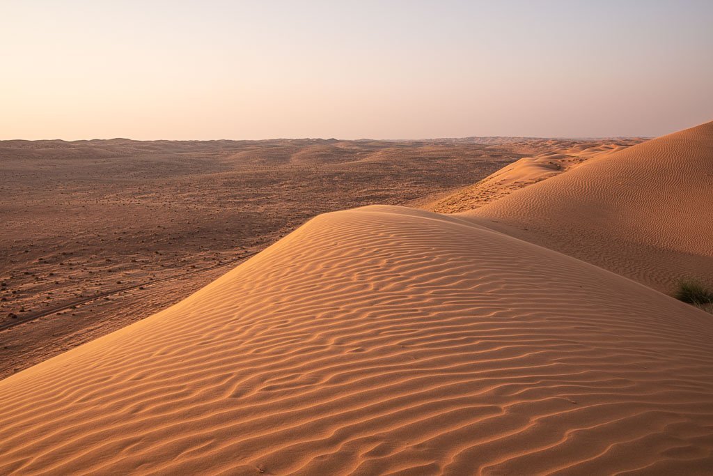 Sunset, Sunset in Wahiba Sands, Wahiba, Wahiba Sands, Sharqiya, Sharqiya Sands, Omani Desert, Sand Dunes, Sand Dune, Oman, Middle East, Arabia, Arabian Peninsula