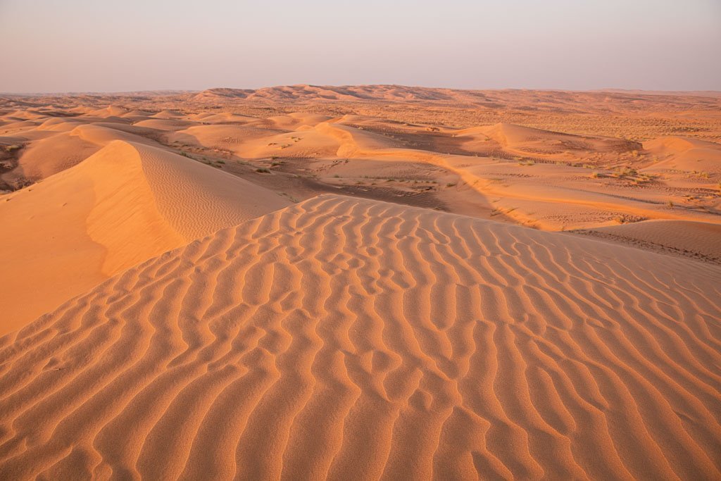 Sunset, Sunset in Wahiba Sands, Wahiba, Wahiba Sands, Sharqiya, Sharqiya Sands, Omani Desert, Sand Dunes, Sand Dune, Oman, Middle East, Arabia, Arabian Peninsula