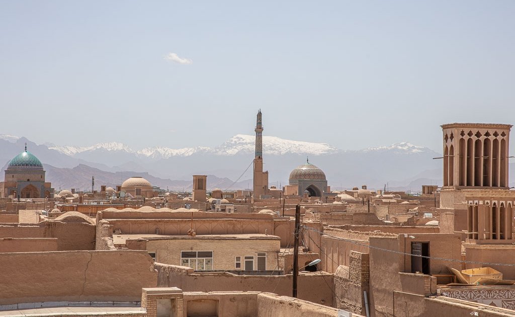 Yazd skyline, Yazd old city skyline, Yazd, Old City, Yazd Old City, Iran, Middle East, Persia
