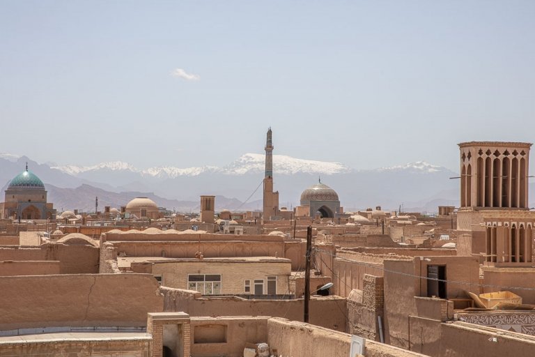 Yazd skyline, Yazd old city skyline, Yazd, Old City, Yazd Old City, Iran, Middle East, Persia
