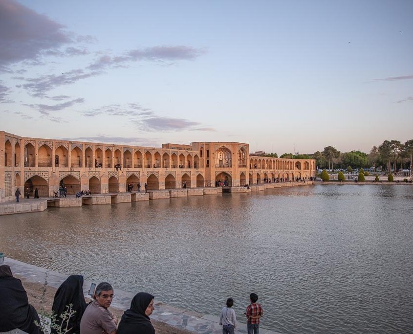 Khaju Bridge, Pul e Khaju, Esfahan, Isfahan, Persia, Iran