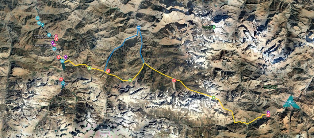 West-East Traverse from Haft Kul via Dukdon Pass Map