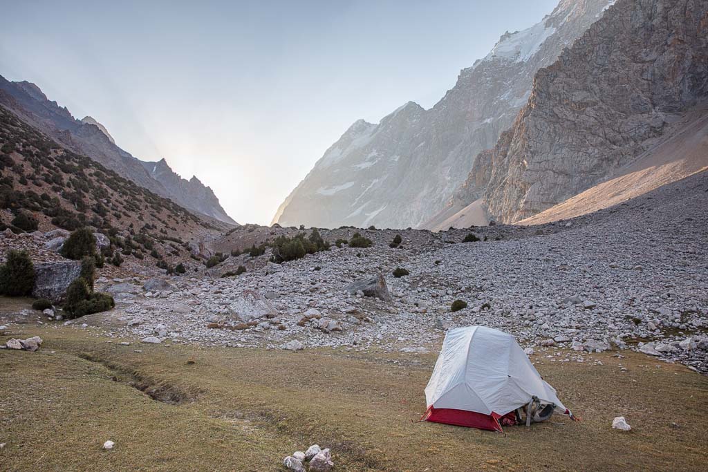 Foot of Dukdon Pass, Dukdon Pass, Fann Mountains, Sughd, Tajikistan, Central Asia
