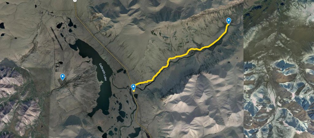 Atigun Gorge ANWR trek Map