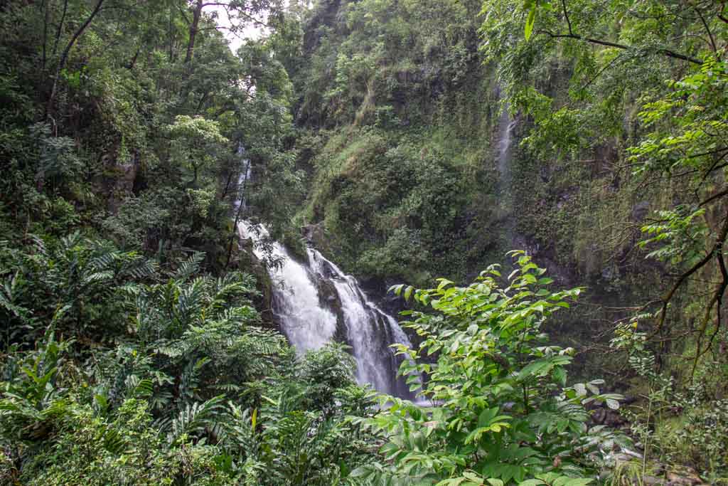 Upper Waikani Falls, Road to Hana, Hana Highway, Maui, Hawaii