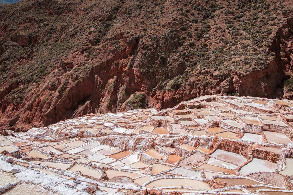 Maras, Maras Salt Mine, Sacred Valley, Peru, salt pond, salt pan, South America