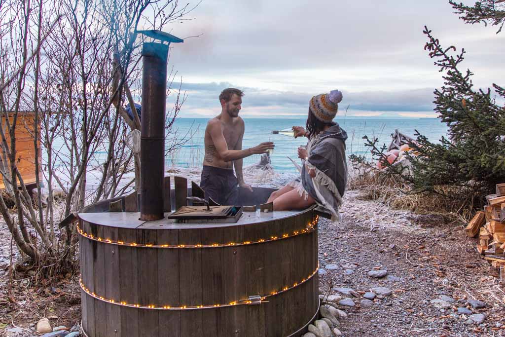 Hot Tub, Between Beaches, MacDonald Spit, Alaska