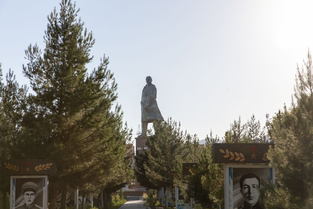 Lenin Statue, Victory Park, Khujand, Tajikistan