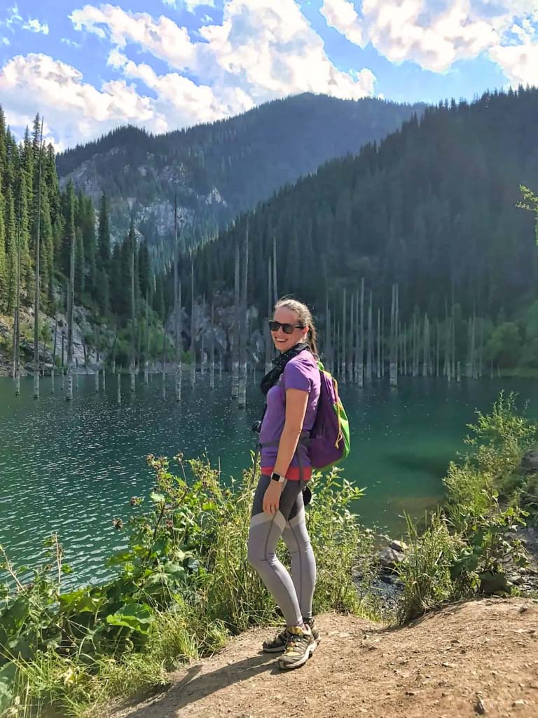 Valerie, Kaindy Lake, Kazakhstan, central asia packing list