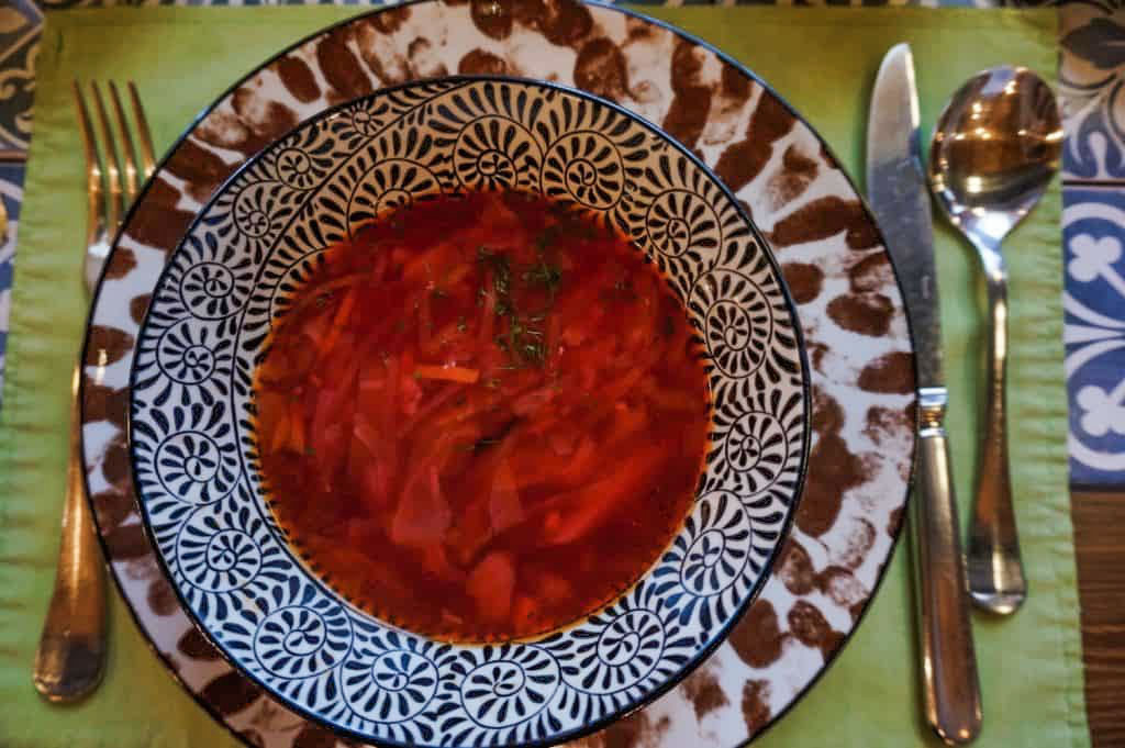 Valerie, borscht, central asia food