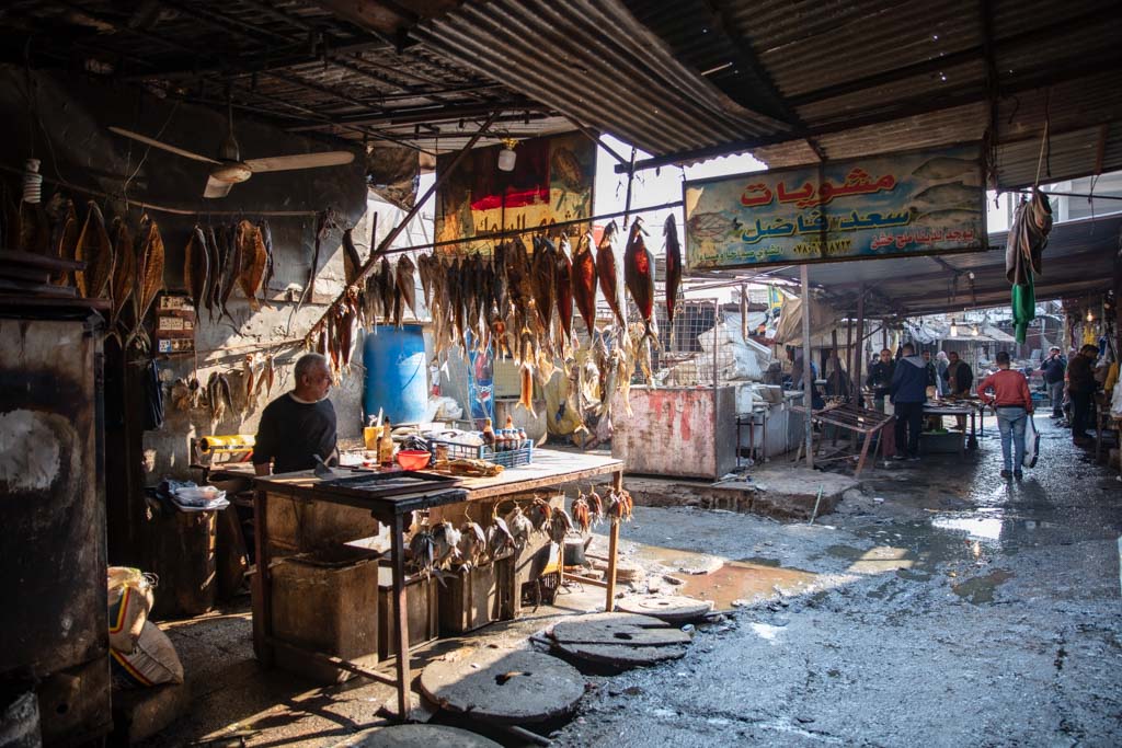 Basra fish market, Basra souk,  Basra, iraq