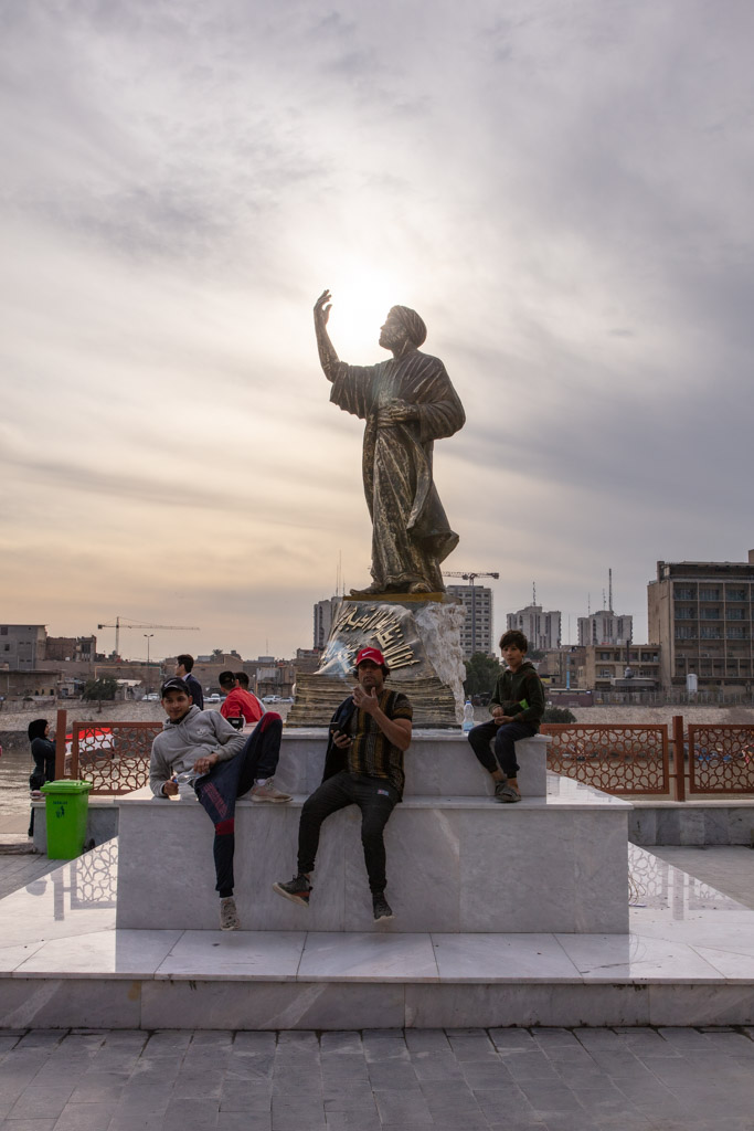 Mutanabi Statue, Mutanabi Street, Baghdad, Iraq