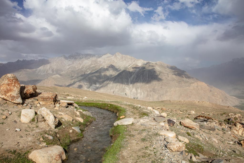 irrigation canal, Pik Engles Meadow Trek, Wakhan Valley, Tajikistan