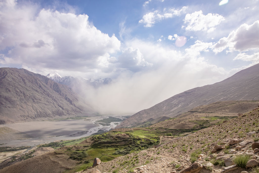 Dust storm, sand storm, sand storm afghanistan, sand storm tajikistan, sand storm wakhan, Zong, Wakhan Valley, Tajikistan