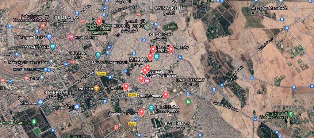 Marrakech Map