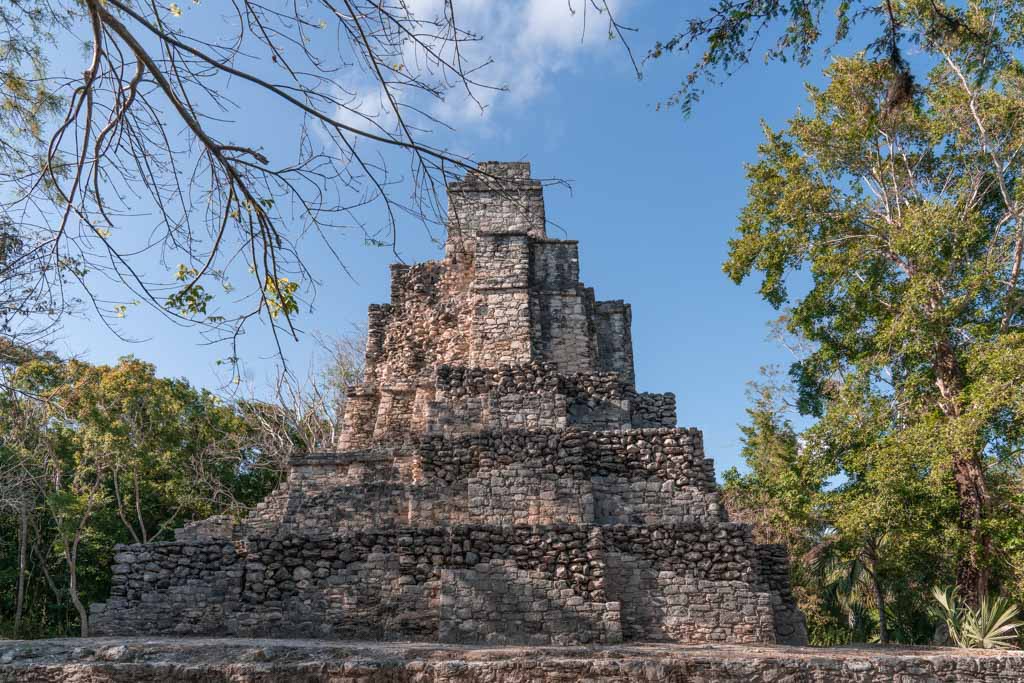 El Castillo, Muyil Ruins, Mayan Ruins, Quintana Roo, Yucatan Peninsula, Mexico