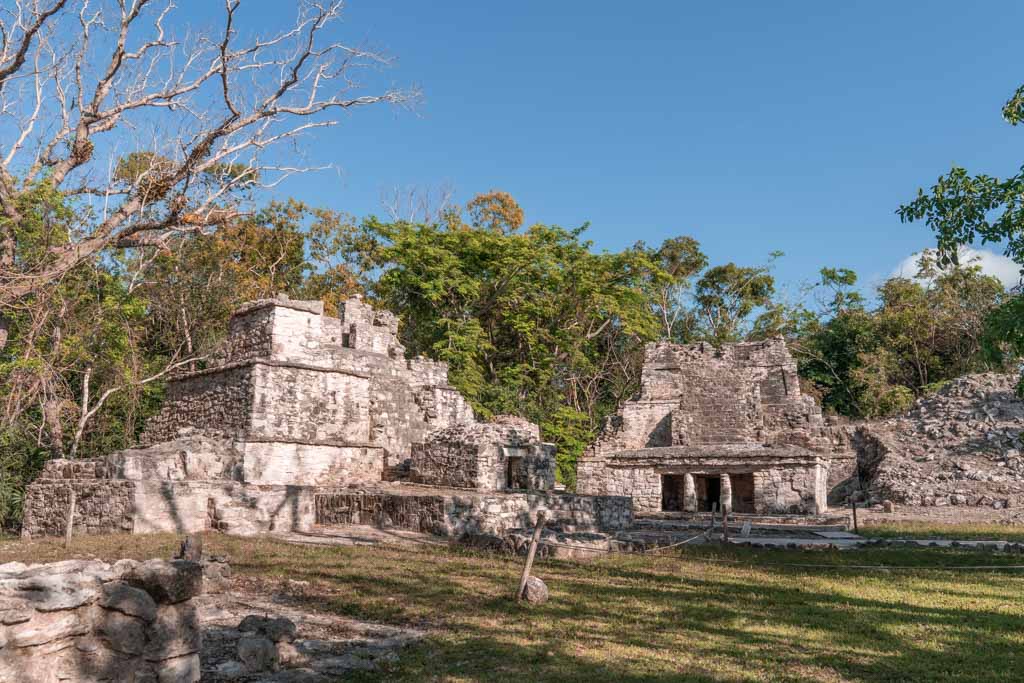 Entrance Group Complex, Muyil Ruins, Mayan Ruins, Quintana Roo, Yucatan Peninsula, Mexico