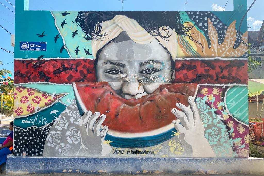 Mural, Isla Holbox, Quintana Roo, Yucatan Peninsula, Mexico