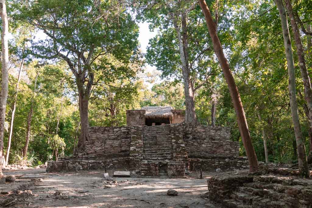 Pink Palace, Muyil Ruins, Mayan Ruins, Quintana Roo, Yucatan Peninsula, Mexico