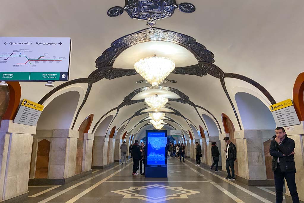 Elmer Akademiyasi Station, Baku Metro, Baku, Azerbaijan