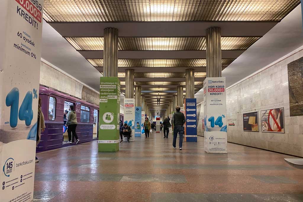 Neftchilar Station, Baku Metro, Baku, Azerbaijan