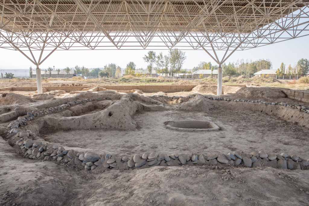 Excavation site of the Princess of Sarazm, Sarazm Archeological SIte, Sarazm, Tajikistan