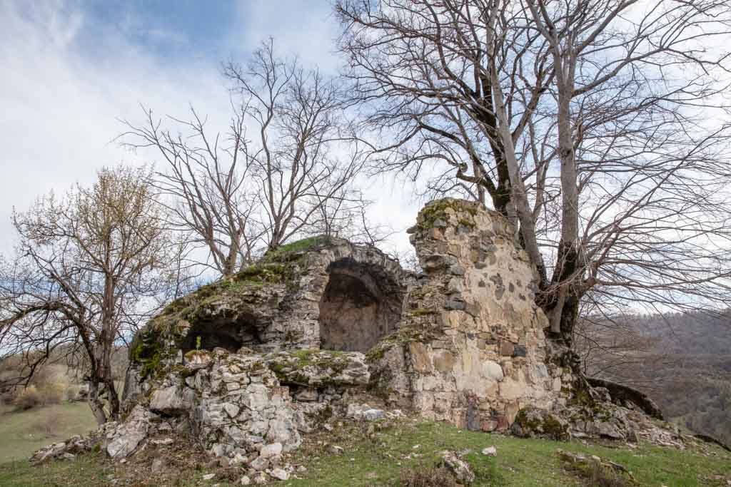Ruins in Khalatsani, Pankisi Valley, Georgia