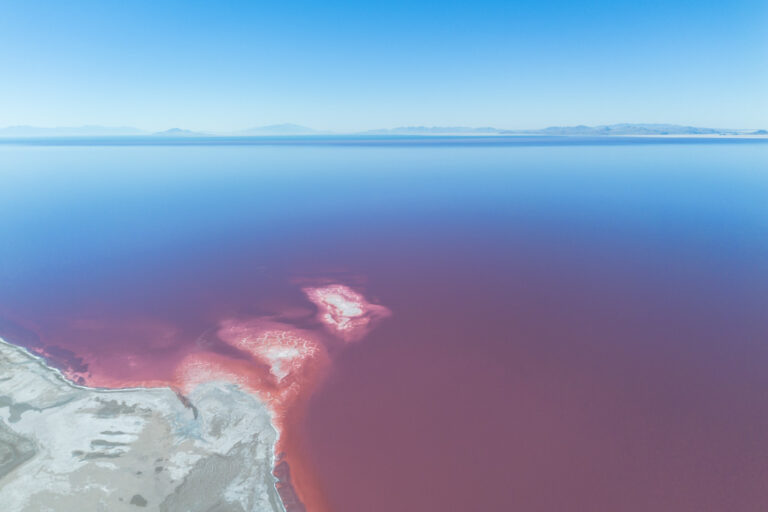 Pink Lake Utah, Spiral Jetty, Rozel Point, Utah, Great Salt Lake, Pink Lake