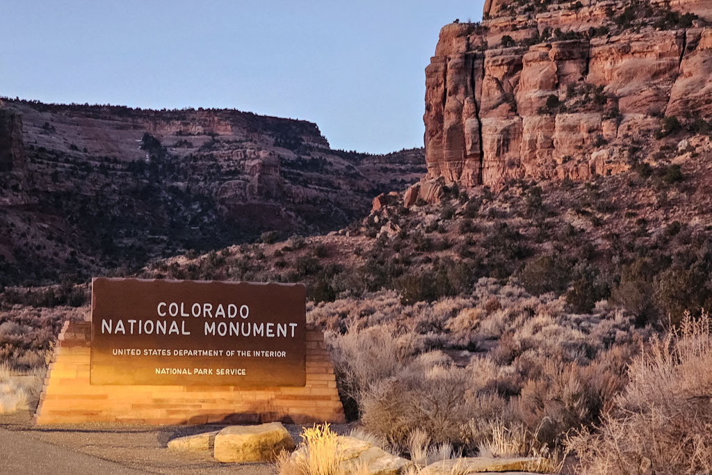 Colorado National Monument Sign, Colorado National Monument, Grand Junction, Colorado