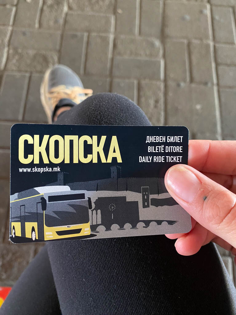 Skopska Bus Card, Skopje, Macedonia, North Macedonia