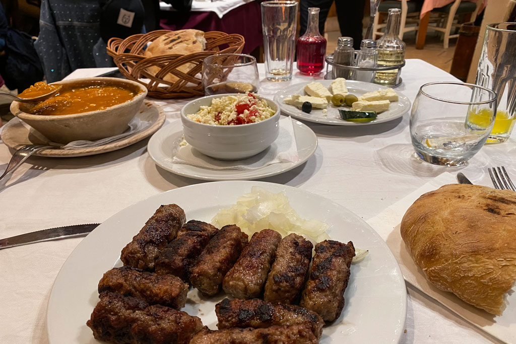 Pod Volat Restaurant, Cevapi, Montengrin food, Balkan food, Podgorica, Montenegro