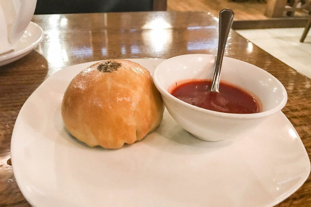 Samsa at Afsona Restaurant, Tashkent, Uzbekistan, Adventures of Nicole