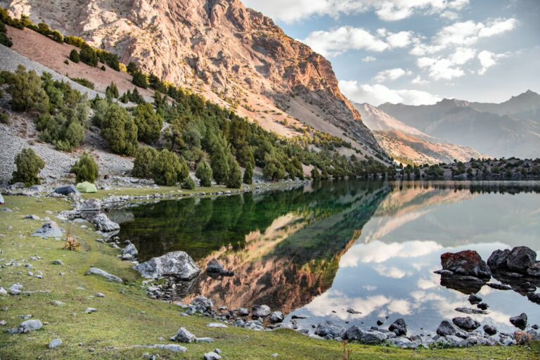 Lake Alovaddin, Lake Alauddin, Fann Mountains, Tajikistan, Central Asia, Sughd, Pamir Altai, Adventures of Nicole
